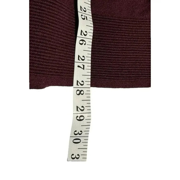 NEW Evolution Women's Small Red Burgundy Cardigan Sweater Lightweight Knit‎ NWT - Picture 7 of 7